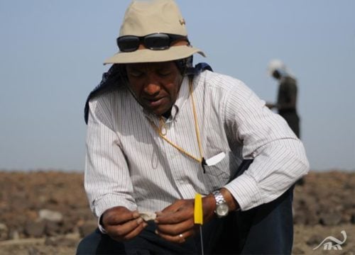 Dr. Yohannes Haile-Selassie, curator of physical anthropology at The Cleveland Museum of Natural History, is lead author of a newly published review of African hominin fossils from the middle Pliocene. His team’s discoveries from his Woranso-Mille project in Ethiopia are opening new windows into human origins. © The Cleveland Museum of Natural History. Photo credit: Yohannes Haile-Selassie