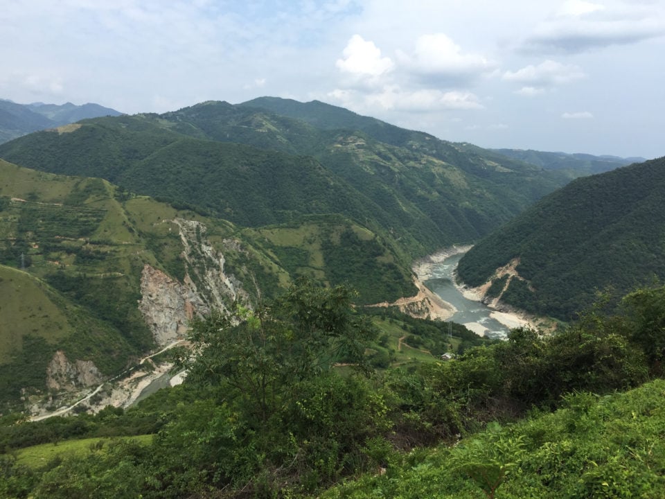 Eastern edge of the Hanzhong Basin in the Southern Qinling Mountains. This area is rich in Paleolithic sites believed to associated with H. erectus occupations, some may date to 1.2 - 1.5 Ma. 