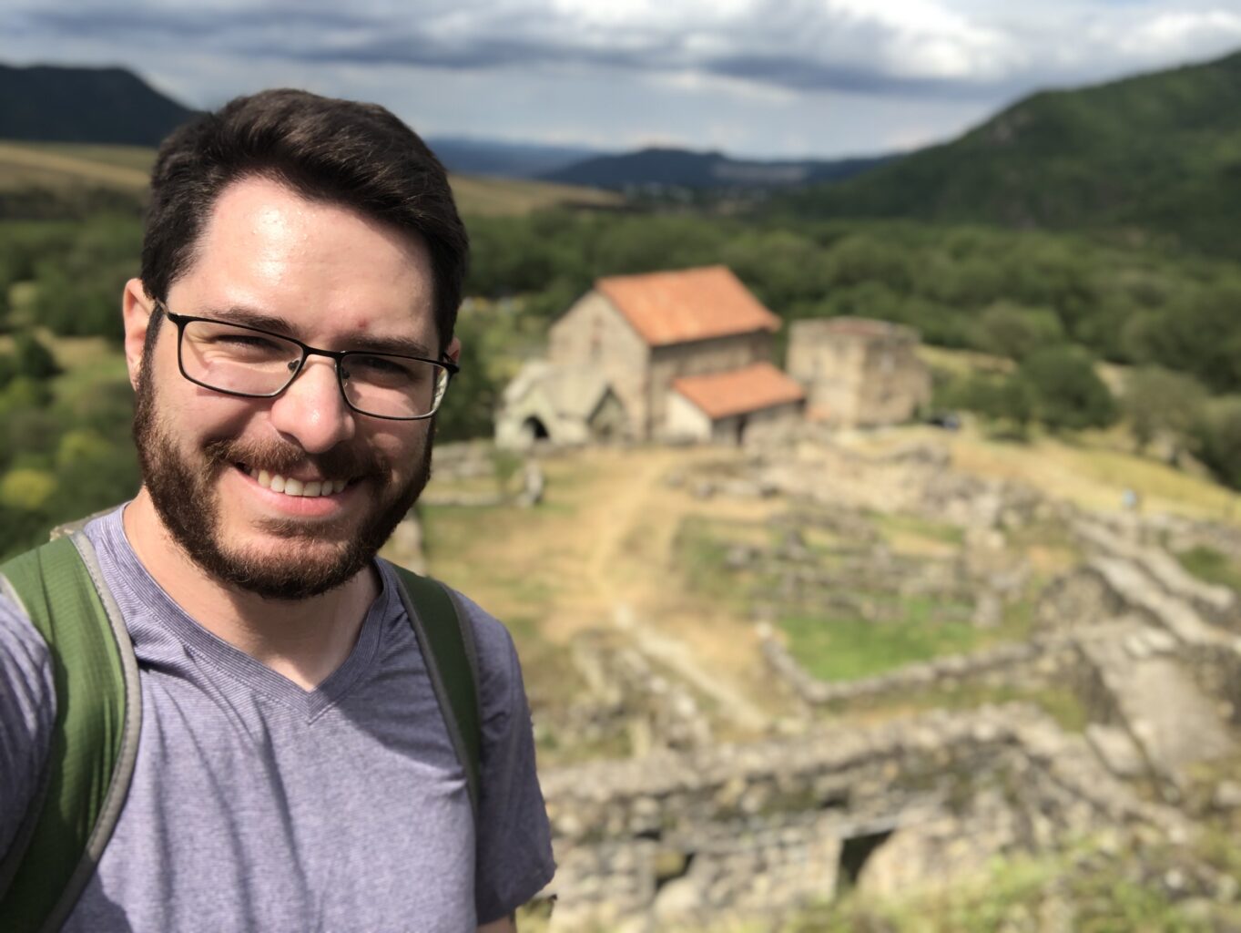 Tanner Kovach outside.